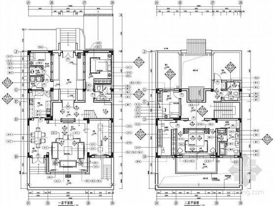 徽派农村别墅CAD图资料下载-[山东]新中式徽派住宅C型两层别墅样板房装修设计方案