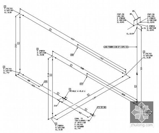 [福建]公共工程天然气管道系统设计竣工图纸（甲级院 轴测图多）-轴测图2