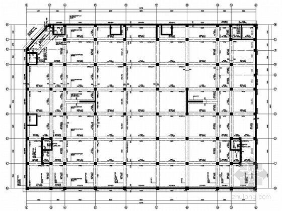 商场基础平面布置图资料下载-12层框剪结构商场结构施工图(局部13层)