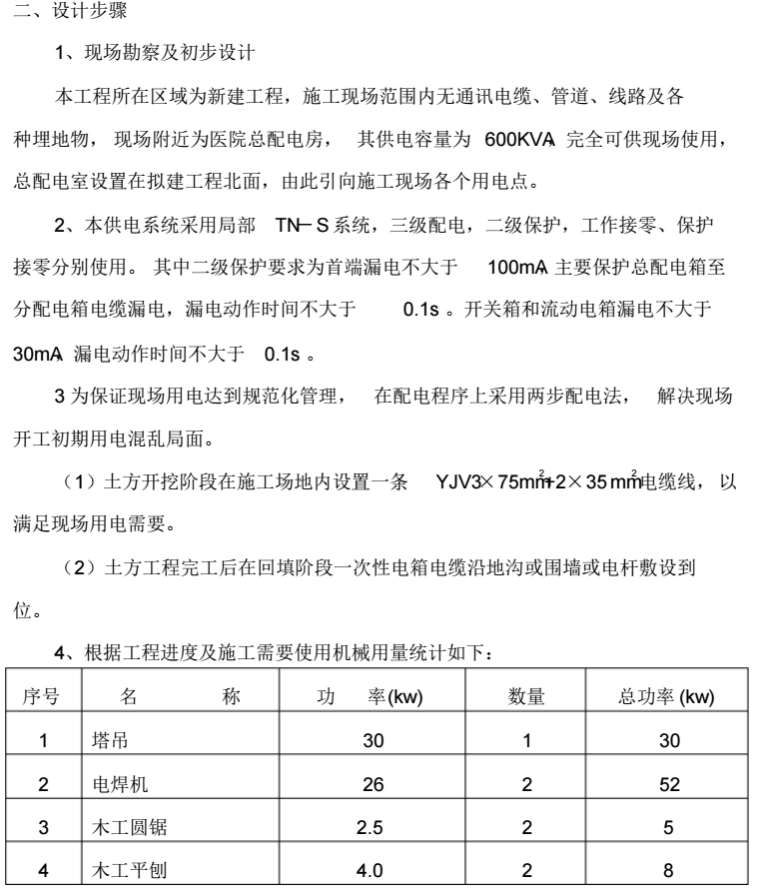 医院门诊综合楼临时用电施工方案_2