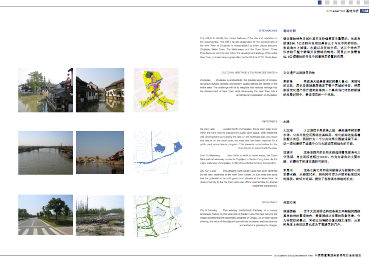 中信朱家角新镇概念性总体规划设计方案文本-基地分析