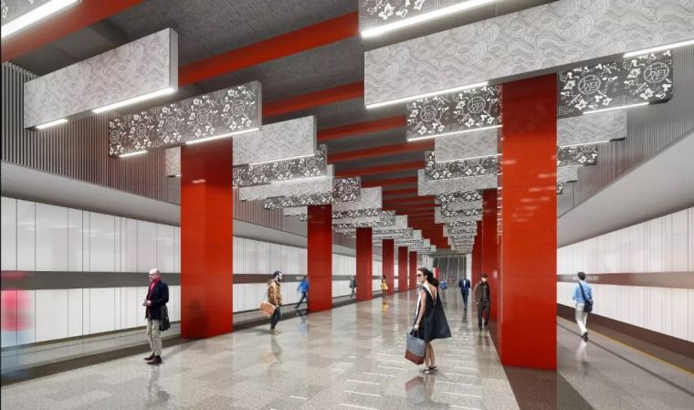 中式元素商业街资料下载-UCD设计丨走出国门助力中国元素注入莫斯科地铁