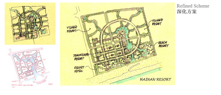 [海南]三亚清水湾海景公寓住宅区概念规划设计方案文本-草图设计