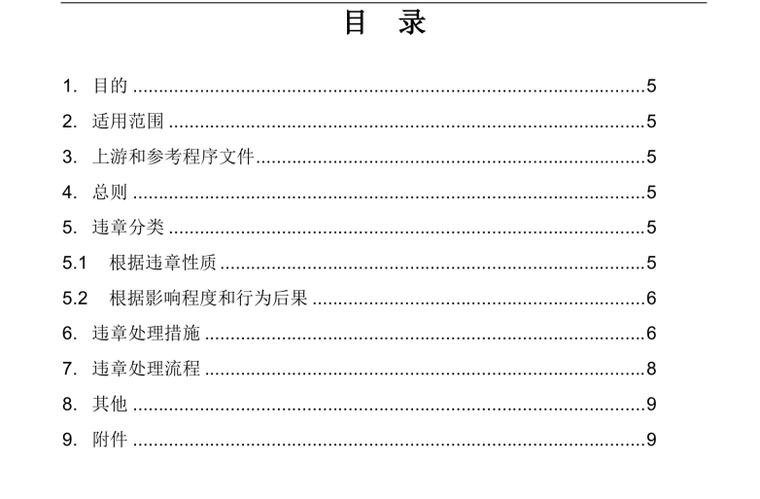 仪表管道试验规定资料下载-反违章管理规定