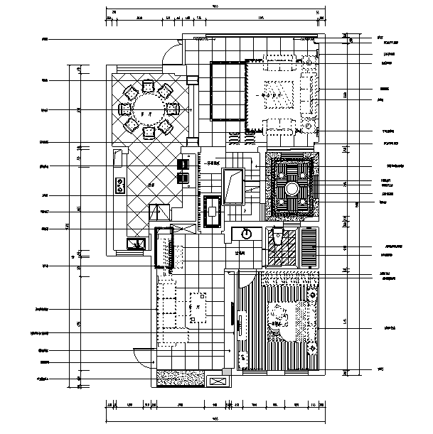 现代别墅卧室设计资料下载-[江苏]现代简约风格联排别墅设计施工图（附效果图）