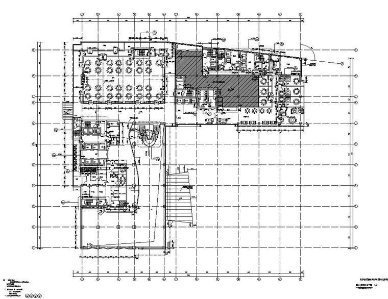 漕河泾新建办公楼施工图设计90个CAD文件-分区图