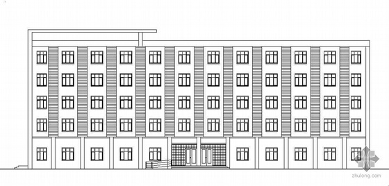 毕业设计建筑施工图纸资料下载-[南京]某五层生产办公楼建筑施工图(毕业设计)