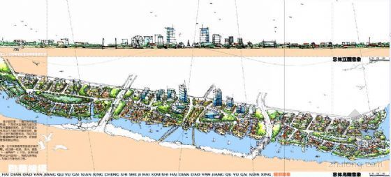 沿江绿地设计资料下载-海口市海甸岛沿江区域概念性城市设计