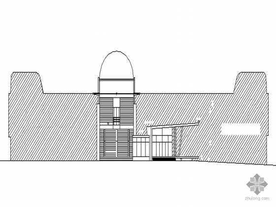 奶茶店CAD图含效果图资料下载-[紫金山]某天文台观测站空间目标综合观测楼建筑CAD方案(含效果图)