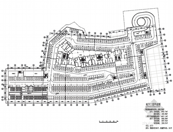 [成都]现代风格超高层商住楼建筑设计方案文本-现代风格超高层商住楼各层平面图