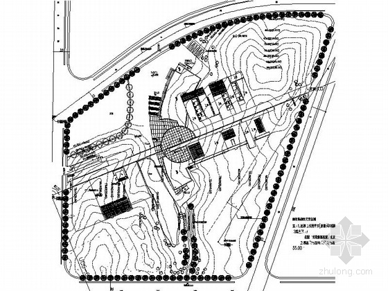 [江西]瓷器博物馆建筑设计方案文本（含cad）-瓷器博物馆建筑总平面图 