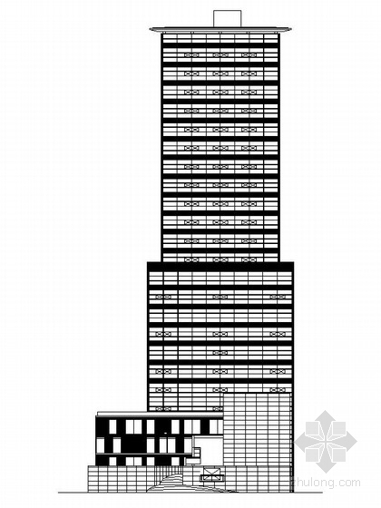 疗养中心施工图资料下载-[上海]24层现代风格国胞镜侨中心建筑施工图（国内顶尖设计院）