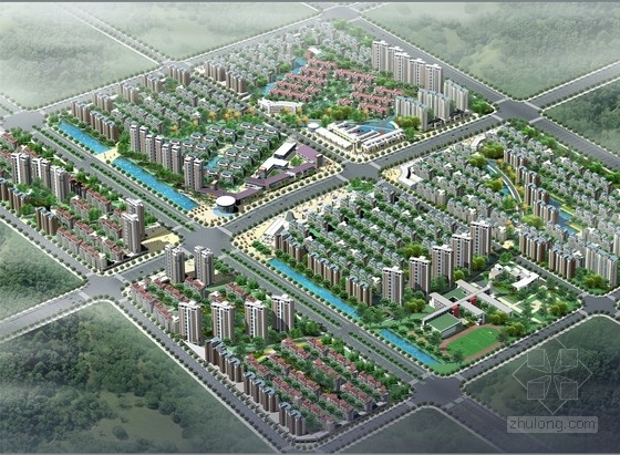 小居住区设计方案资料下载-[安徽]大型现代风格居住区规划及单体设计方案文本