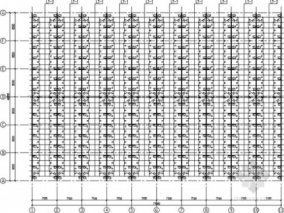 48米×71米门式刚架服饰厂房结构施工图- 