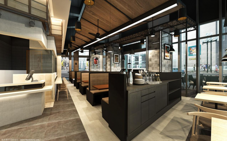 餐饮空间设计su模型资料下载-新中式餐饮空间设计的内涵文化