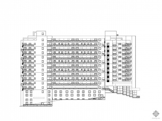 攀枝花景观绿化施工图资料下载-[攀枝花]某十四层商住楼建筑施工图