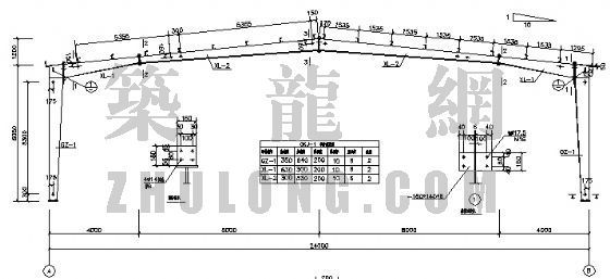 24m高钢结构厂房资料下载-钢结构轻型厂房图