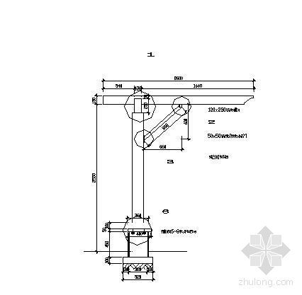 2种单柱廊架施工详图-3