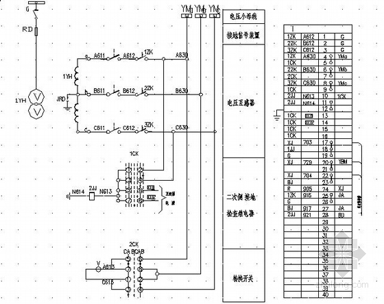 电锅炉房电气图资料下载-锅炉房高压供电接线图