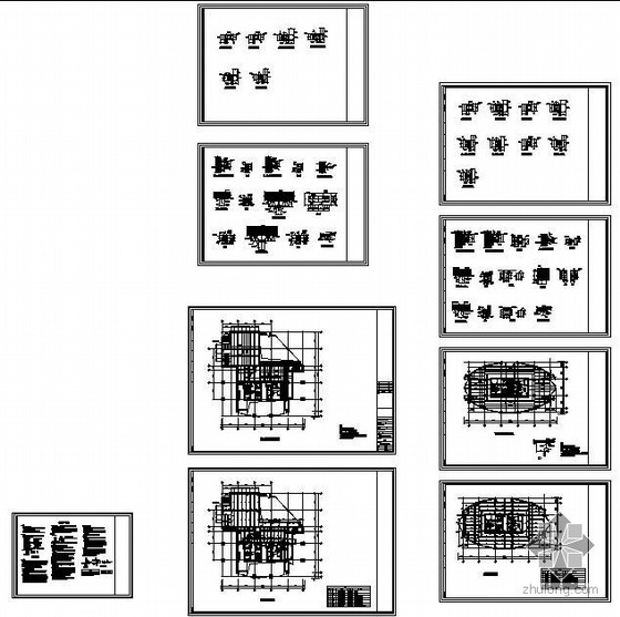 夹层钢结构CAD资料下载-某大厦夹层钢结构图纸