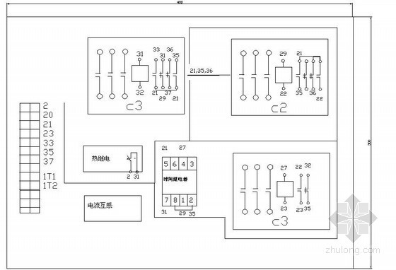 内装减压装置的指示灯资料下载-45KW自耦减压启动箱原理及图