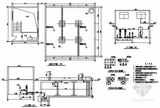 水箱房图纸资料下载-某消防泵房图纸