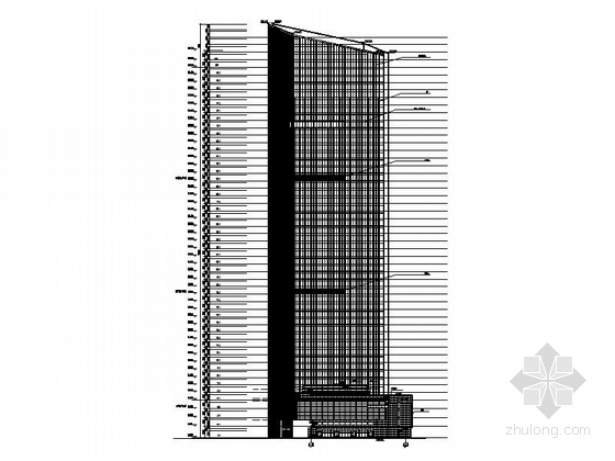 [上海]某国际广场超高层商业办公楼建筑施工图（204米）-图5