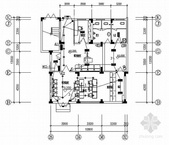 监控机房方案资料下载-监控机房电气设计图