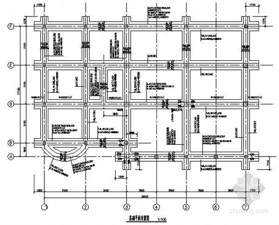 三层钢结构办公楼效果图资料下载-三层框架结构小型办公楼CAD全套施工图（含效果图）