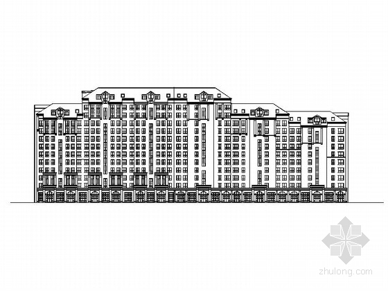 板式住宅小区规划资料下载-[长春]花园式洋房及小高层住宅小区规划方案图（多种户型）