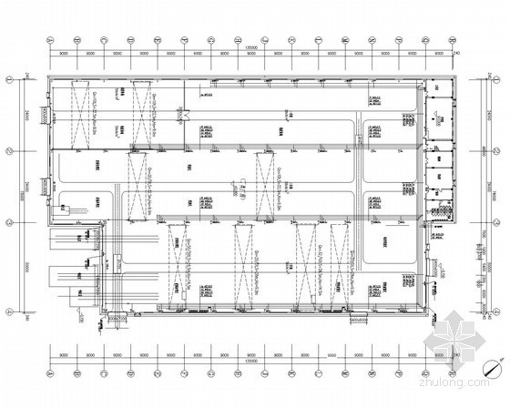 [云南]工业厂房高原型特高压电力变压器建设项目电气施工图-动力管道平面图 
