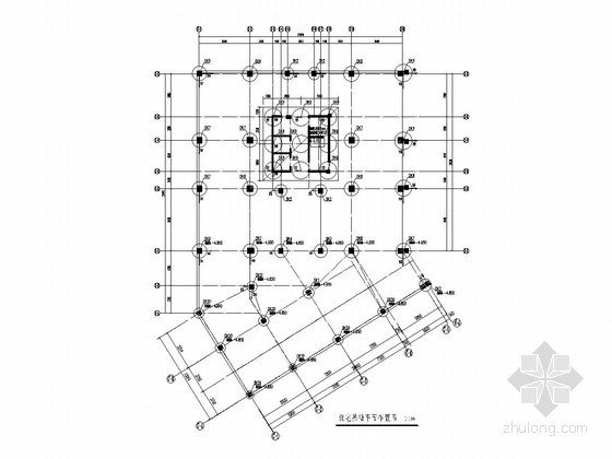 剪力墙人工挖孔桩布置资料下载-22层框架剪力墙结构商贸城结构施工图