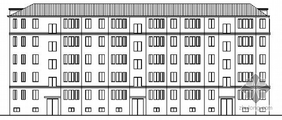 住宅楼建筑方案图纸资料下载-某五层住宅楼建筑方案图
