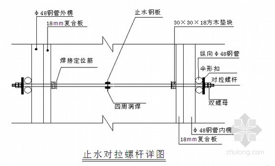 止水对螺杆详图