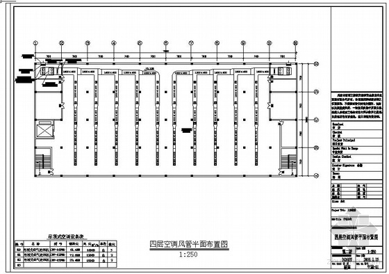 电子厂工业建筑资料下载-电子厂空调平面布置图