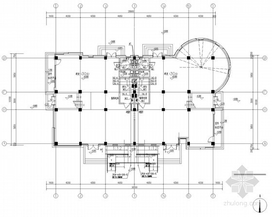 一层用房图纸资料下载-[南京]2层研发及设备用房强电系统施工图纸