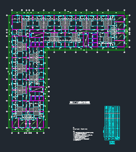 31层双V行框架剪力墙结构高层办公塔结构初步设计图纸_4