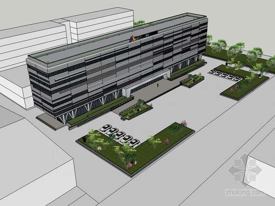医疗建筑SketchUp模型下载-医疗建筑 