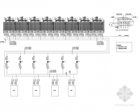 [江苏]电子洁净厂房给排水消防竣工图（循环冷却水系统 工艺纯水管道）-冷却水管道系统图 