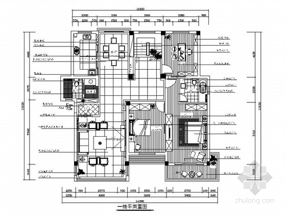 曼哈黄金比例公寓资料下载-[绍兴]黄金地带时尚现代跃层公寓装修设计施工图