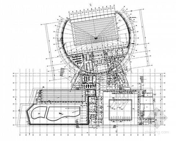 小型游泳馆建筑图纸资料下载-[江苏]某体育中心游泳馆给排水施工图