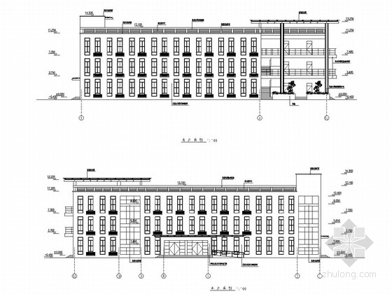 水厂施工图说明资料下载-三层框架结构水厂管理用房结构施工图（含建筑图）