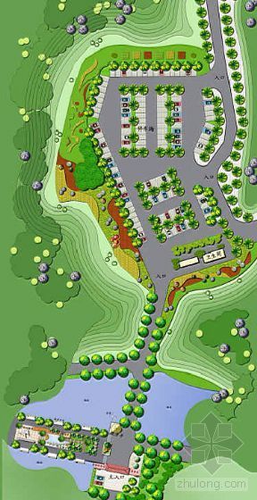 景区步道设计方案CAD资料下载-某景区入口环境设计方案
