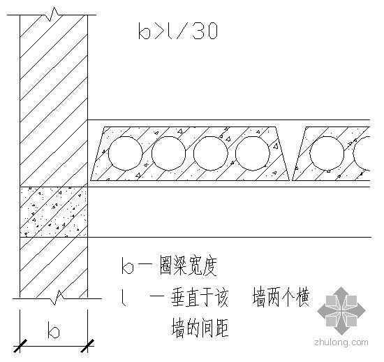 雨棚板窗台板模板大样2资料下载-某墙与钢筋混凝土预制板连接大样节点构造详图[2]