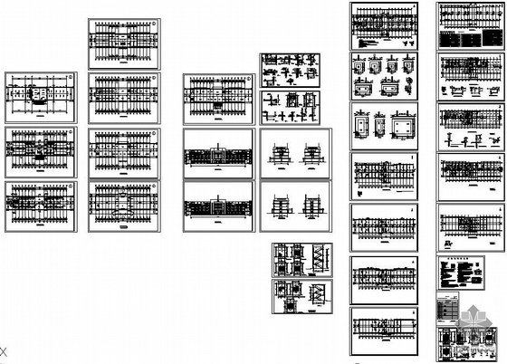 十层结构图建筑图资料下载-某四层框架办公楼建筑结构图