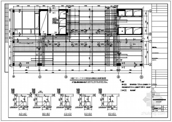 大跨度连体钢结构设计资料下载-南京某塔楼连体钢结构设计图