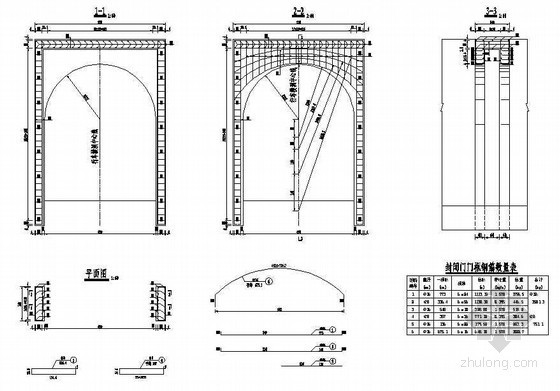 横洞开挖资料下载-双线分离式隧道行车横洞封闭门钢筋布置节点详图设计