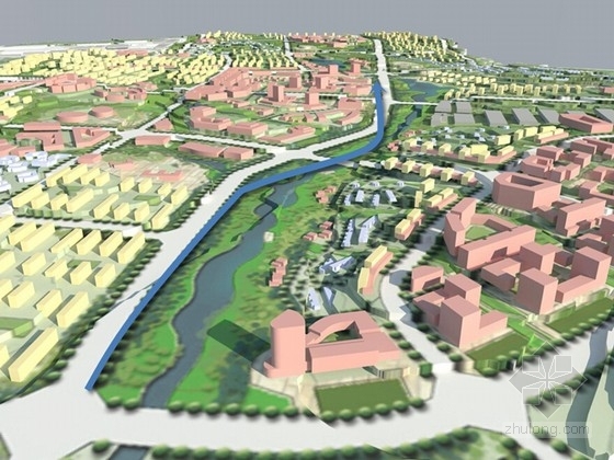 商住用地小区设计资料下载-[辽宁]大连生态卫星城概念规划设计方案文本