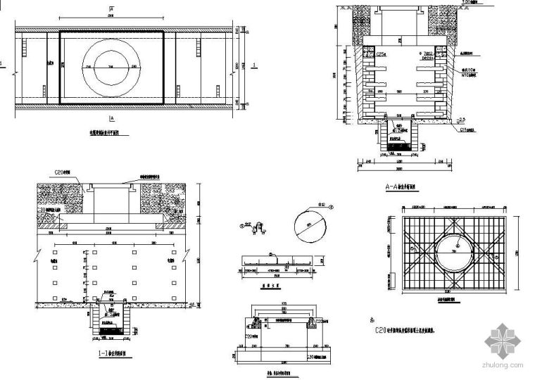 电缆沟剖面图纸资料下载-电缆沟施工详图