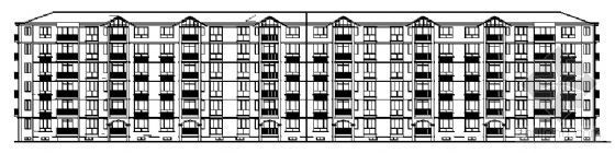 住宅楼建筑方案图纸资料下载-某小区六层住宅楼建筑方案图